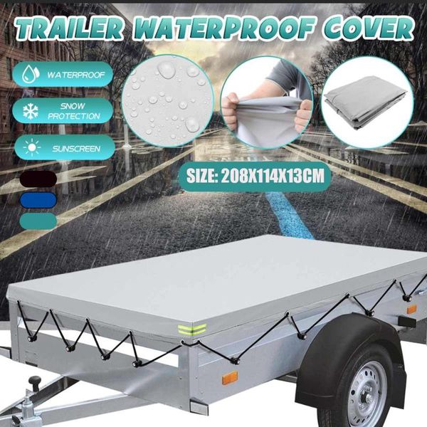 

208x114x13cm trailer cover sunshade outdoor snow protection waterproof dustproof car roof tent cover canopy