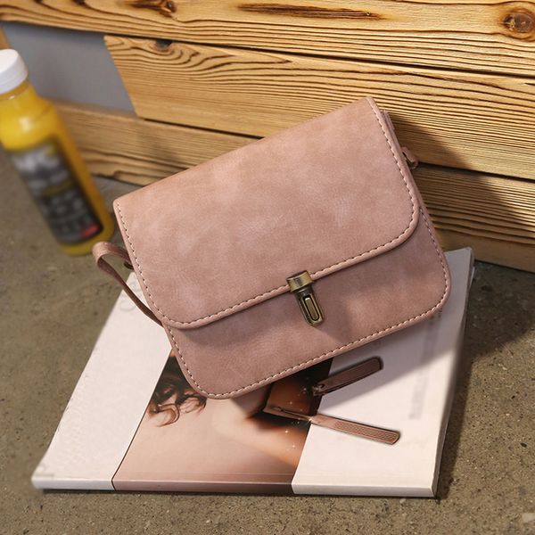 

vintage women flap casual leather shoulder bags lady crossbody messenger bag elegant envelop clutches small square pack#50