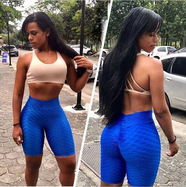 

2020 new women yoga shorts elastic high waist shorts tracksuit female gym fitness sports workout running fitness leggings, White;red