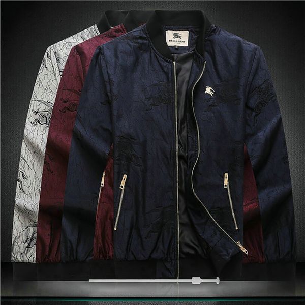 

burberrysty men jacket brand mens designer jacket 20ss luxury classic printing new jacket designer trend mens jackets, Black;brown