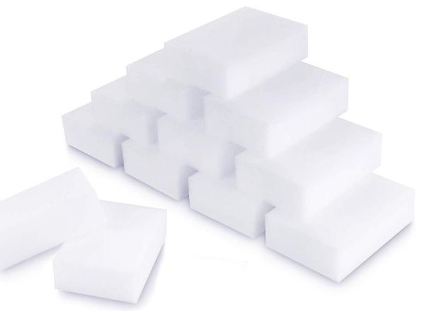 

100pcs magic sponge eraser kitchen duster clean accessory/microfiber dish cleaning melamine sponge nano wholesale 10*6*2cm