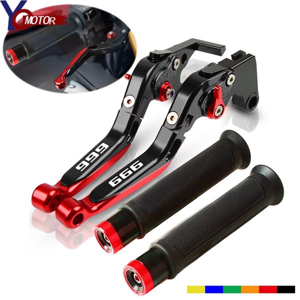 

cnc аксессуары для мотоциклов регулируемой тормоза сцепления рычаг рукоятка handlebar для 999 999сок 999r 2003-2006 2005 2004
