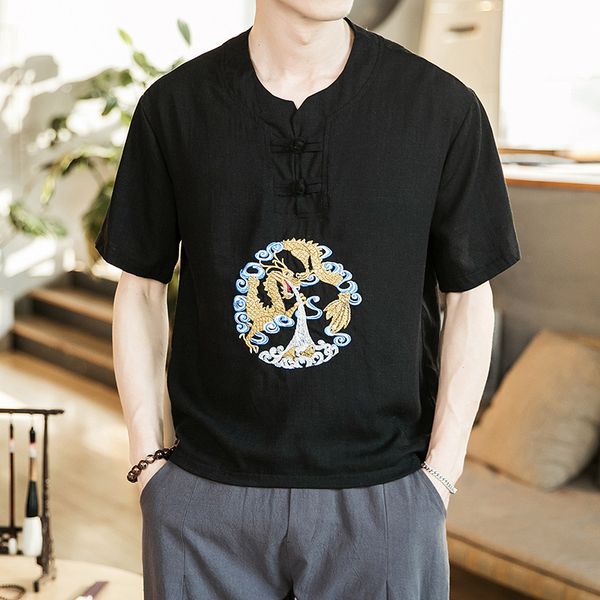 

новая роскошная высококачественная модельер короткая летняя мужская футболка с о-образным вырезом мужская свободная хлопчатобумажная рубашка, White;black