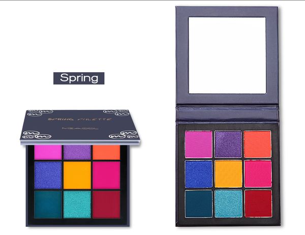

miaool 9 colors mixed shinny eye tint long lasting anti-sweating matte shimmer glitter eye powder palette
