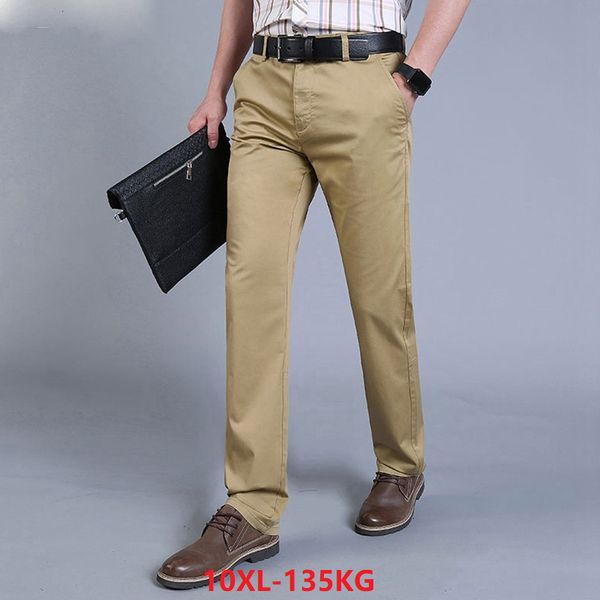 

men's casual pants pants dressing 9xl 10xl elastic stretch xl sale 5xl 8xl 7xl 46 48 business men's khaki, Black
