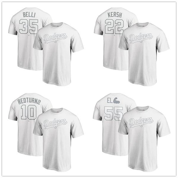 

35 Cody Bellinger Belli Los Angeles Clayton Kershaw Kersh 22 Dodgers Justin Turner RedTurn2 2019 Players' Weekend T-Shirts Printed Logos Men