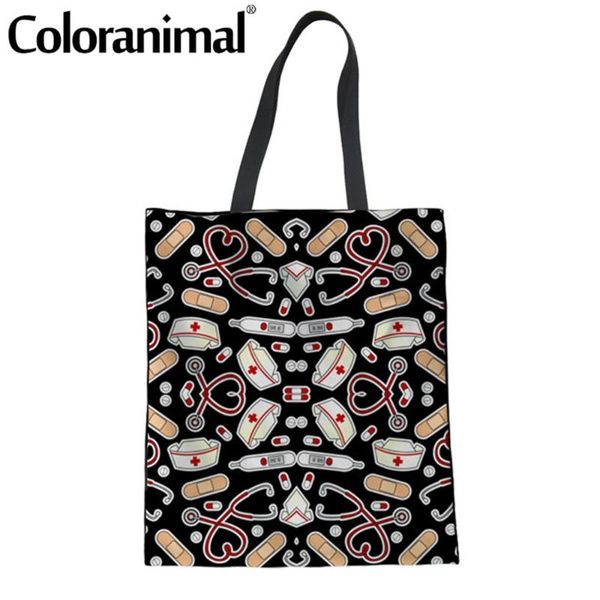

coloranimal льняные сумки для женщин мода смазливая мультфильм 3d печати повседневная сумка женщин путешествие shopper чехол большой клатч