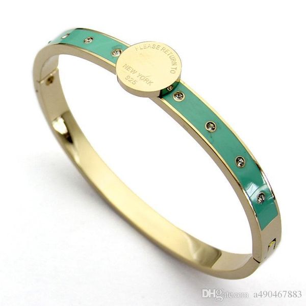 

Новый высококачественный браслет из нержавеющей стали 18K rose T letter браслет поставляются с мешком для пыли и коробкой для стильной пары подарок