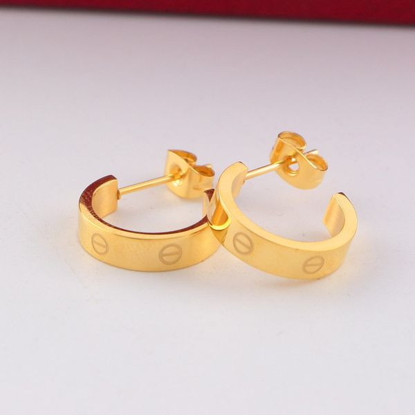 

brand cc stainless steel horizontal bar stud earrings jewelry titanium fashion brincos earring for women punk knop high bar earring female, Golden;silver