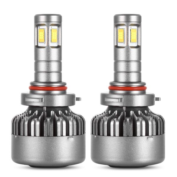 

winsun пара dc 12v / 24v 80w 9600lm v10 9006 автомобиля led фара 6000k лампа переднего v10 80w led 9006 автомобильных фар