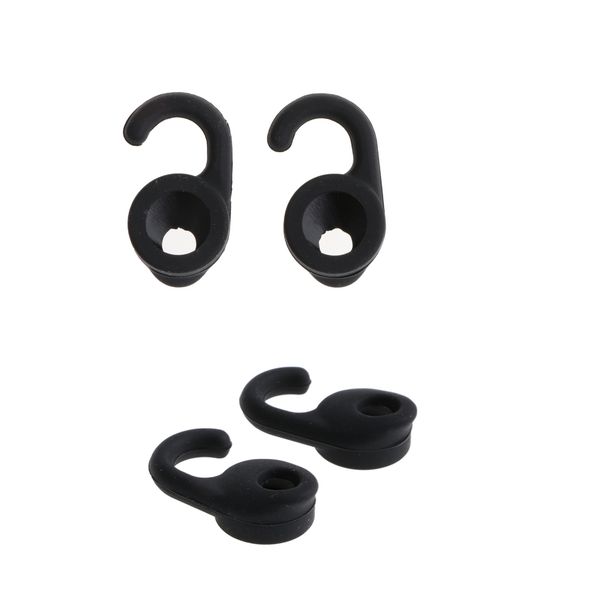 

2 pairs replacement silicone gel earbuds eartips caps for jabra wireless earphones headsets black