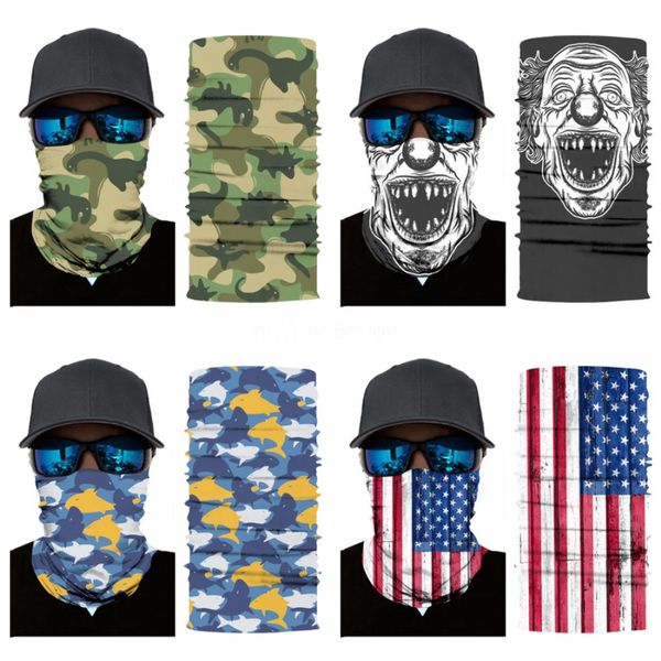 

hiking skull scarf sport headwear men women bandanas motorcycle turban hand band magic scarves outdoor cycling headband mask#330, Blue;black