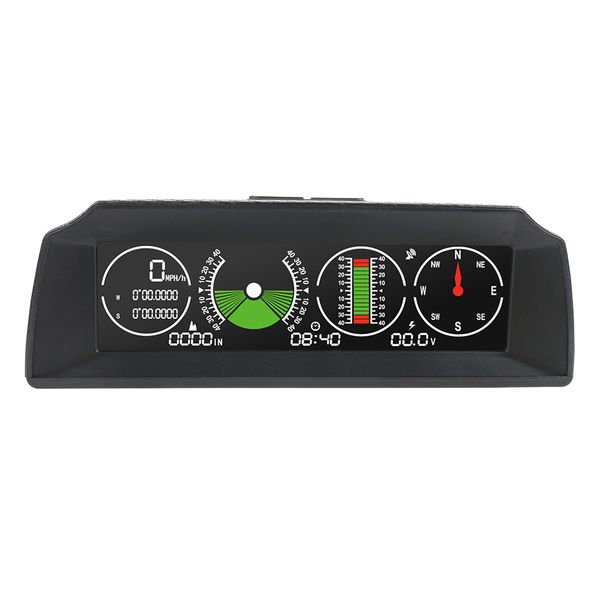 

x90 electronic gps speed slope meter inclinometer clinometer car hud