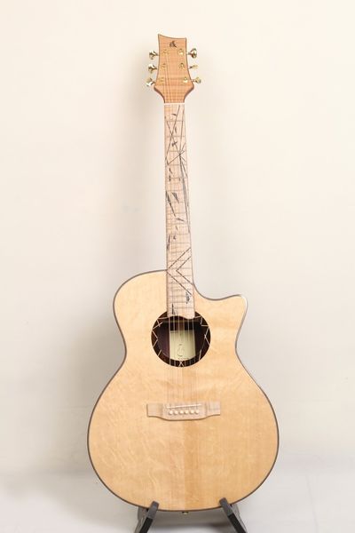 

all solid wood custom acoustic acoustic guitar