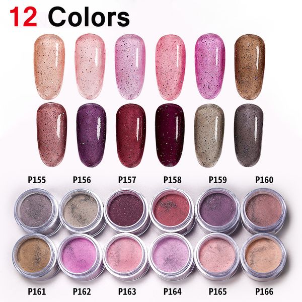 

12 styles shimmer polish nail art polymer acrylic powder shiny dipping nail infusion powder star glitter ice dust, Silver;gold