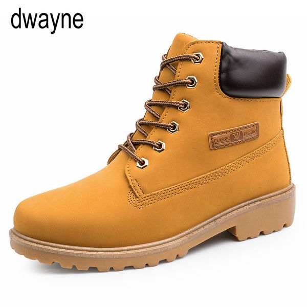 

2019 faux suede leather men boots spring autumn and winter man shoes ankle boot men's snow shoe work plus size ghn67, Black