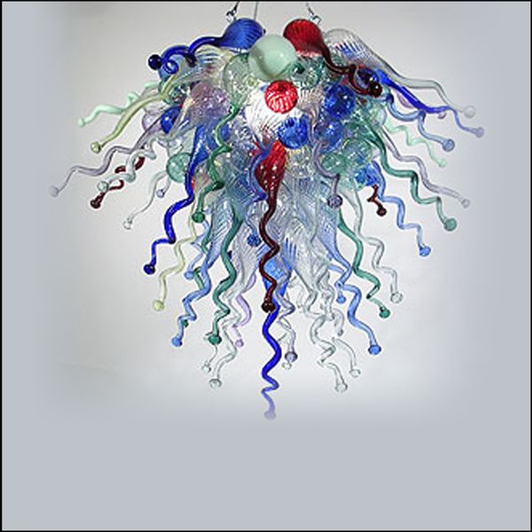 European Style Mouth Blown Glass Chandelier Lightings Customized