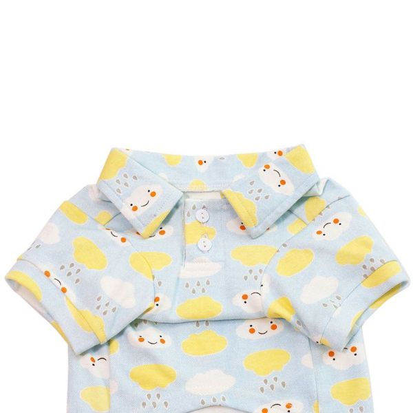 

pet cotton polo shirt pink blue little fresh flowers patterns pure cotton shirt cat & dog winter clothes for puppy for gatos