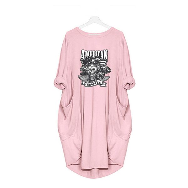 

череп женщины конструктор pattern платье платья мода повседневная женская одежда с карманой девочками 2020 streetwear одежда новой моды, Black;gray