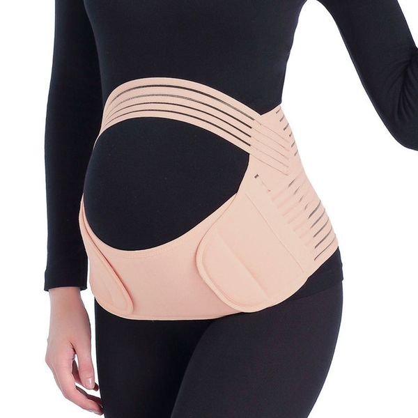 

pregnant women belts maternity belly belt waist care abdomen support belly band back brace pregnancy protector prenatal bandage, White