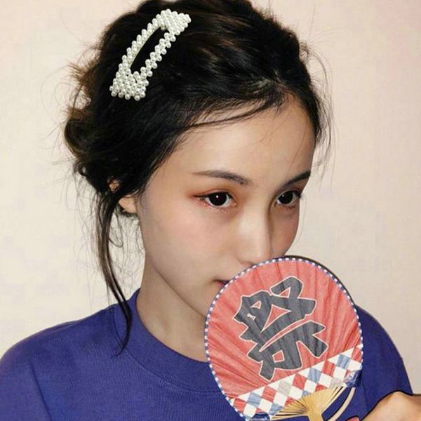 

pearl hair clips barrette hairclip hairpins pearl white resin hair clip parel haarspeld pearl hair dressing2020 uyymj