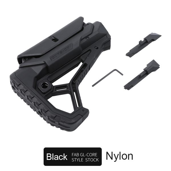 

высокое качество нейлон gl-core стиле stock black tan для airsoft aeg