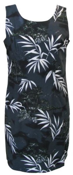 

rjc womens bamboo island v back short tank dress, Black;gray