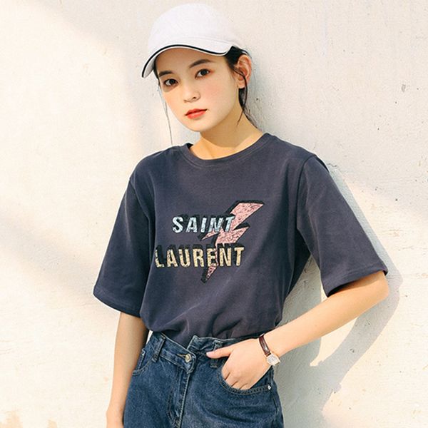 

Женские Летние О-Образным Вырезом С Коротким Рукавом Хлопковые Футболки Женская