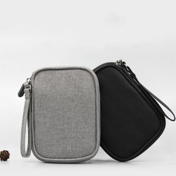 

portable electronic accessories bag power bank cell phone usb cable flash drive earphone pouch travel bag