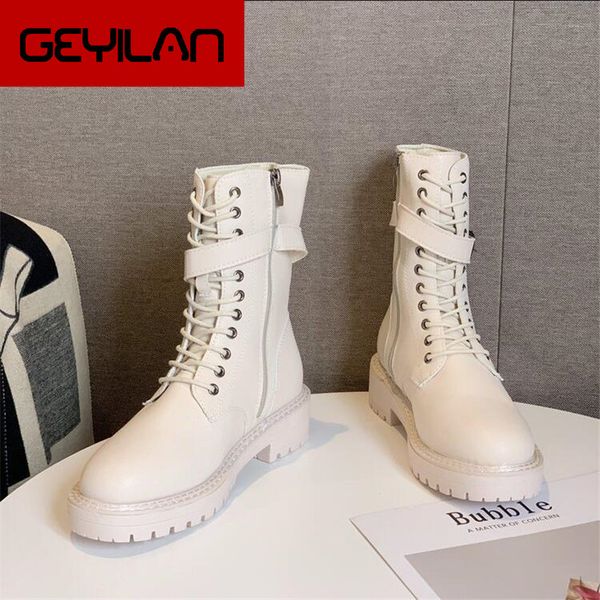 

2019 winter women boots soft leather outdoor shoes motorcycle street outdoor style high tube boots women shoes l881, Black