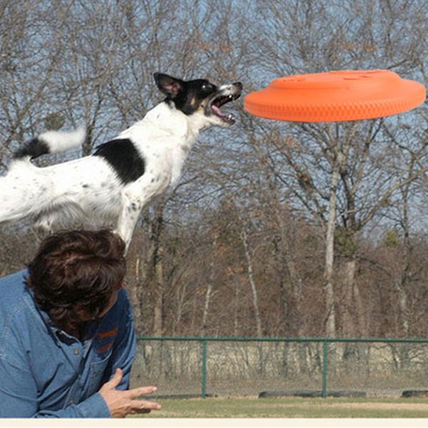 

new large dog toy trainning puppy toy rubber fetch flying disc toys pet supplies dog accessories pet molar toys for all dogs