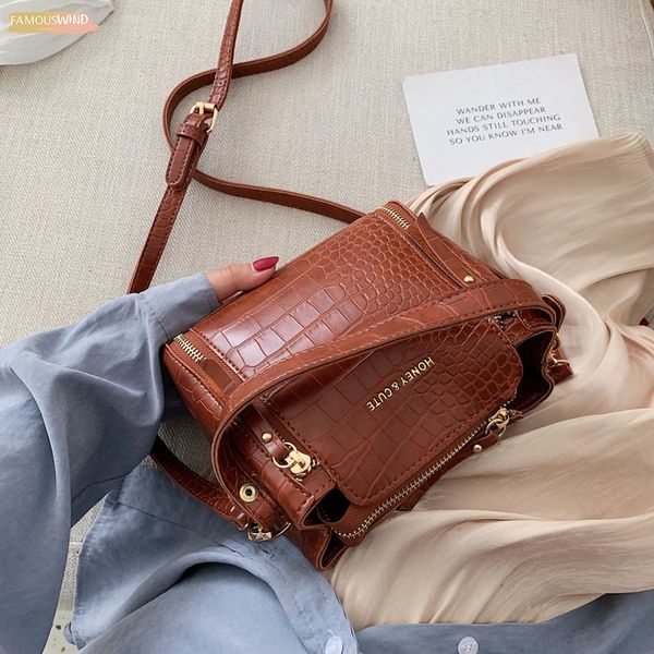 

quality stone pattern leather crossbody bags for women designer small handbags shoulder messenger bag mini purses hand bag