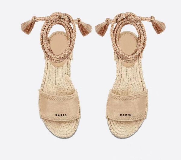 

new arrival d1or womens fisherman espadrilles slingbacks handmade classic flat heel design hemp rope sandals shoes size 35-40, Black