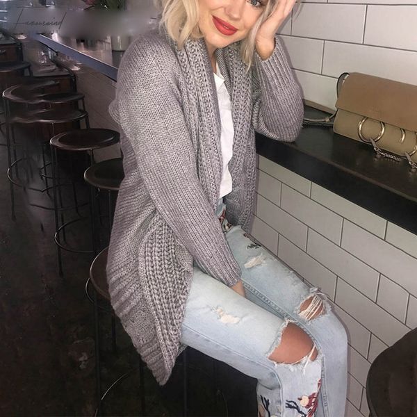 

designer sweater women casual winter knitted cardigan gray loose sweater cardigan female autumn white sweater cardigan outerwear, White;black