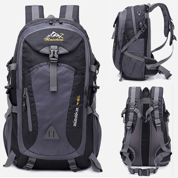 

45l waterproof usb charging climbing male travel backpack for men outdoor sports camping hiking backpack school bag pack
