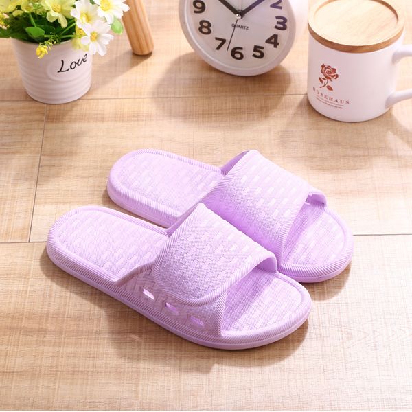 

shower room slipper home furnishing men and women lovers non-slip take a shower indoor plastic soft bottom cool slipper, Black