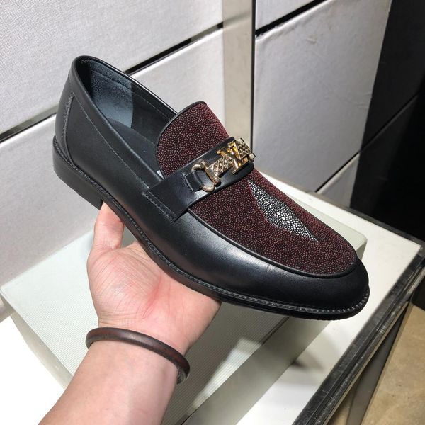 

newst fashion genuine leather men dress shoes, business leather men shoes office shoes 39-45, Black