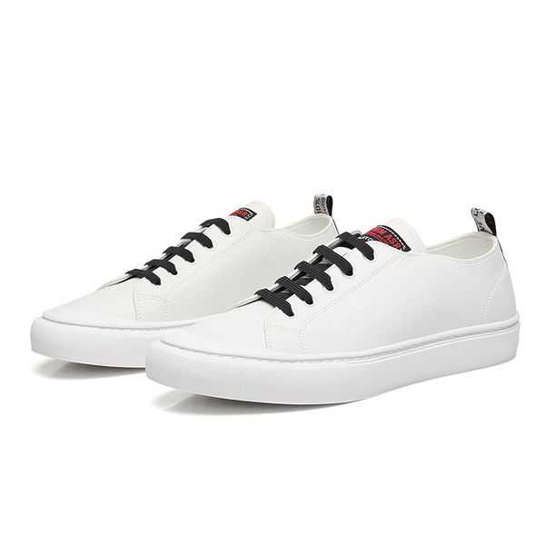 

fashion white leather sneakers mens shoes genuine leather sports shoes for male zapatillas hombre casual chaussure homme, Black