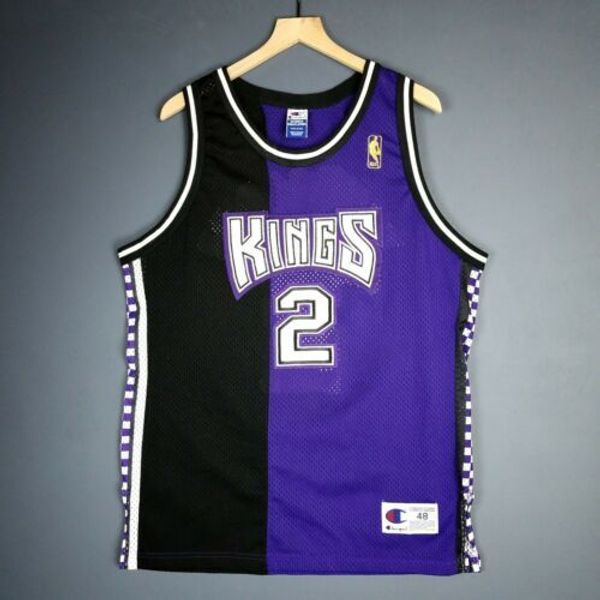 

100% stitched mitch richmond vintage champion sac jersey mens throwbacks size xs-5xl basketball jerseys, Gray