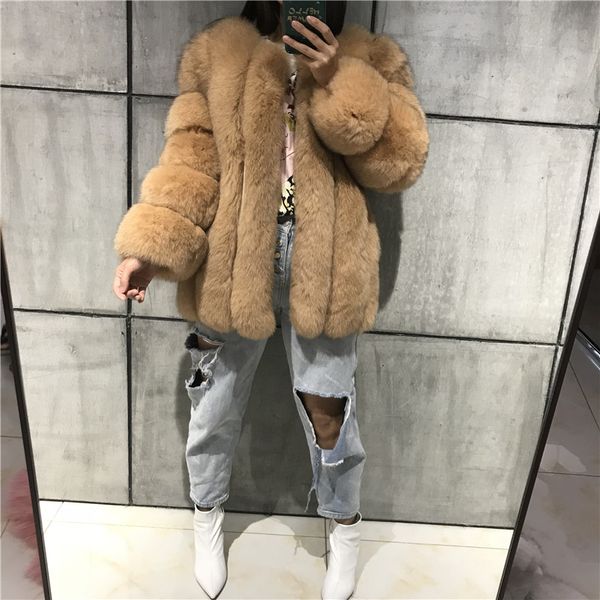 

fur coat women real fur coat natural, Black