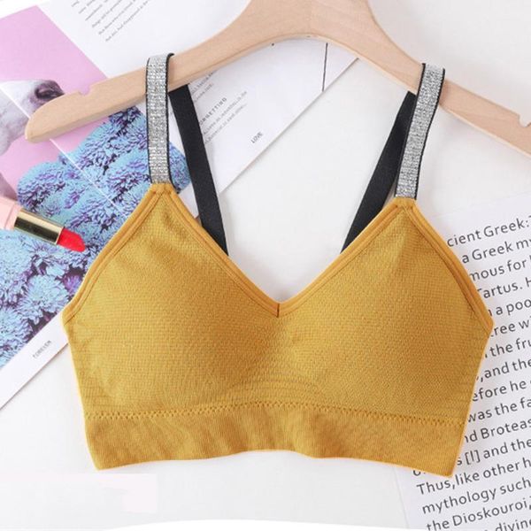 

fitness sports yoga bra for women gym seamless push up bra solid color cover sports brasieres para mujer#20, White;black