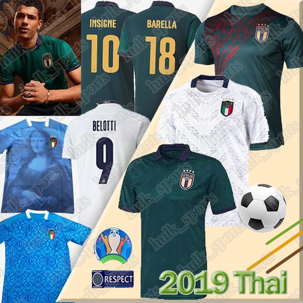 

thai 2019 20 italy european cup soccer jersey 19 20 totti chiellini el la palla di calcio inglese shaarawy bonucci insigne bernardeschi, Black;yellow