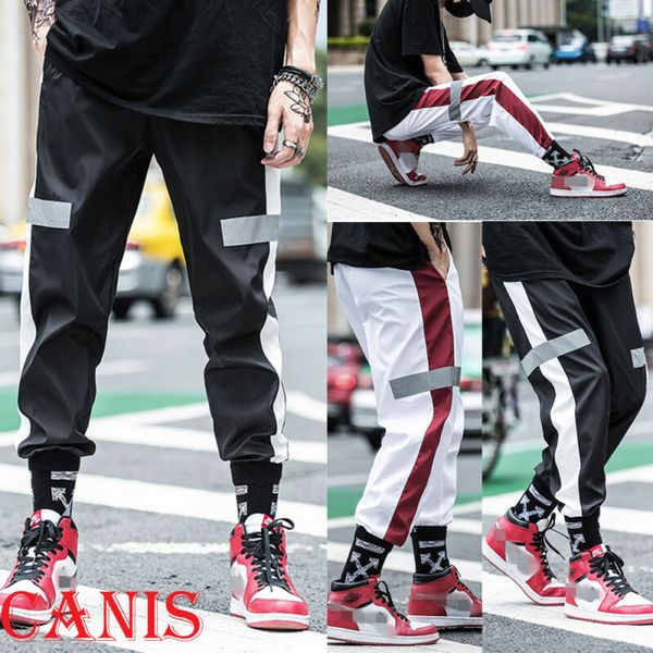 

men's sports pants long trousers tracksuit fitnes workout joggers gym sweatpants, Black