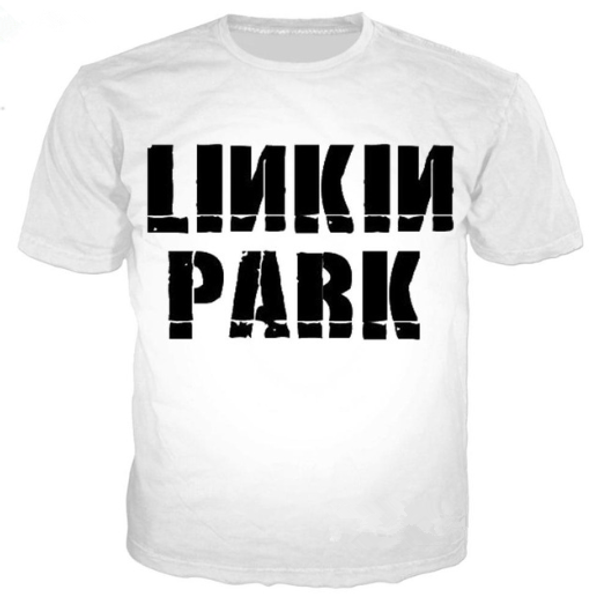 

fashion famous popular linkin park t shirt 3d print men/womens funny summer round collar short sleeve casual u1348, White;black