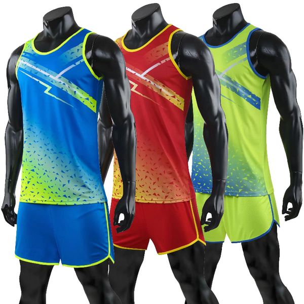 

2020 survetement homme жилет + шорты женщины спортивные костюмы marathon 2pcs гонки одежда легкая атлетика одежда бег бег наборы, Black;blue