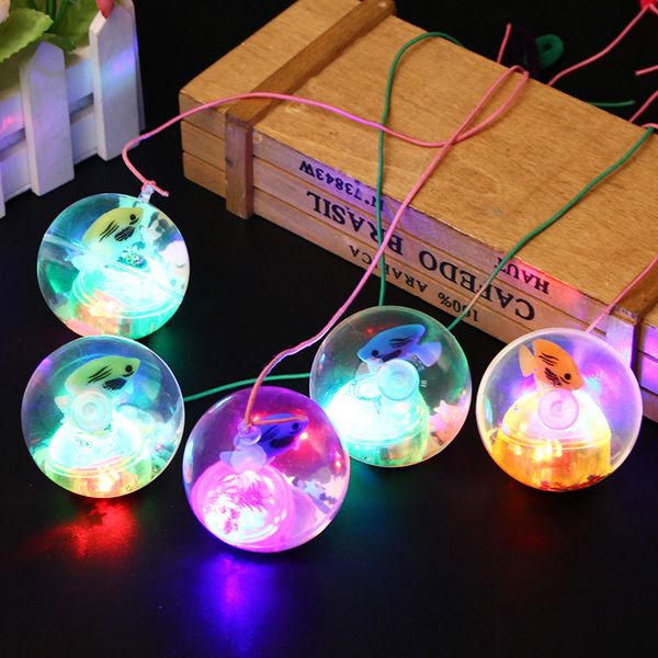 

5.5cm flashing rubber bouncing ball luminous balls poprygunchik ball antistress light led anti stress ball fun toys for children