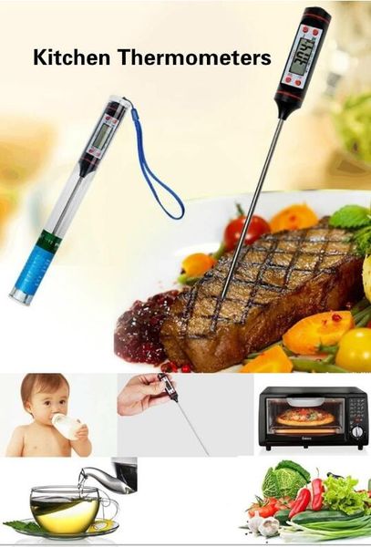 

цифровой кухня термометр для мяса вода молока приготовление еды probe bbq электронный термометр духовки кухонные инструменты