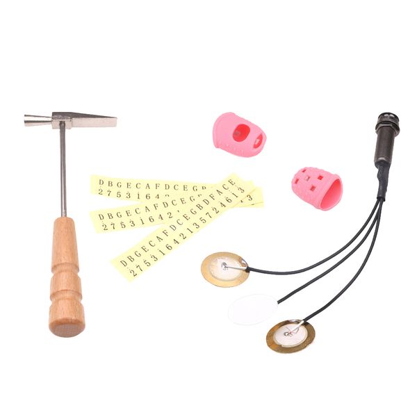 

kalimba tool set thumb piano tuning hammer with piezo pickup thumb pick
