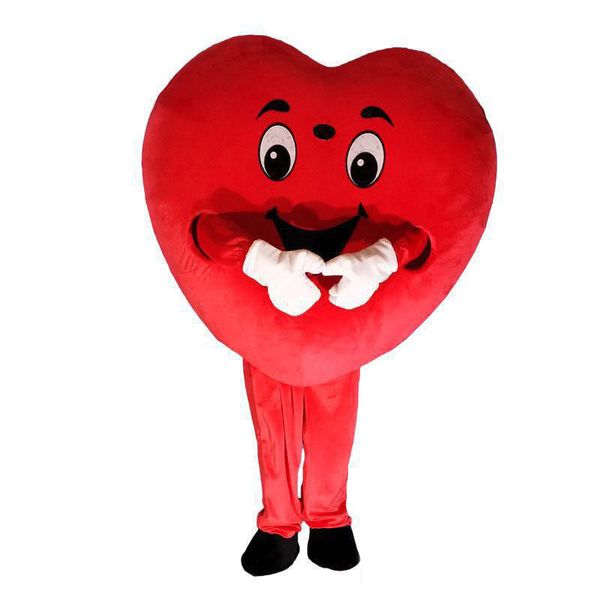 

2019 new red heart love mascot costume love heart mascot costume ing, Red;yellow