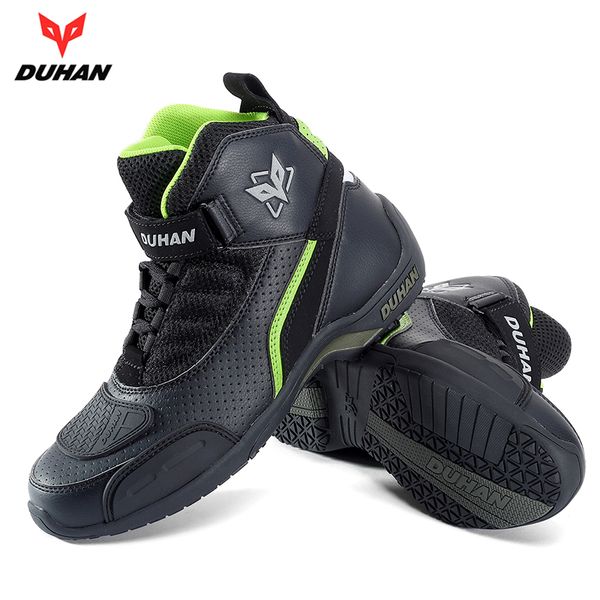 

duhan motorcycle boots mesh men motorcycle shoes motocross off-road racing boots moto motorbike black white